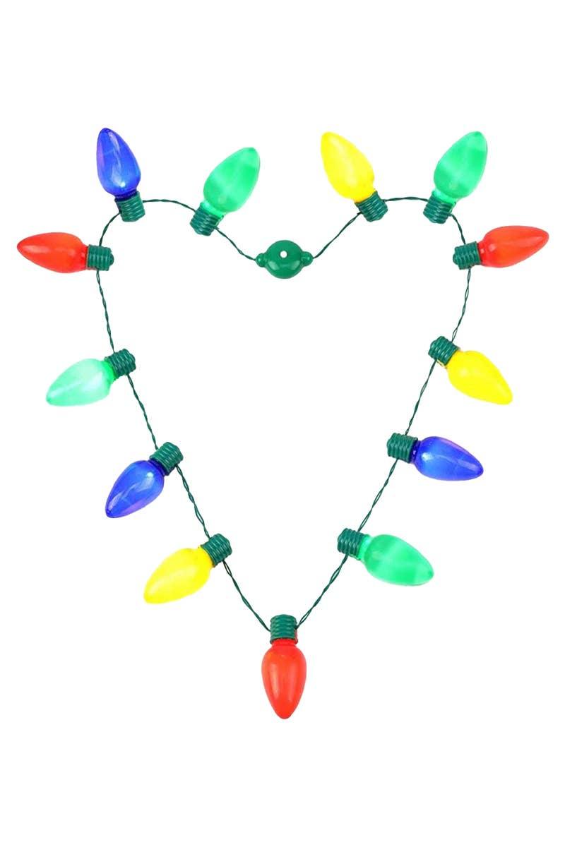 Christmas String Lights LED Light-Up Bulb Necklace