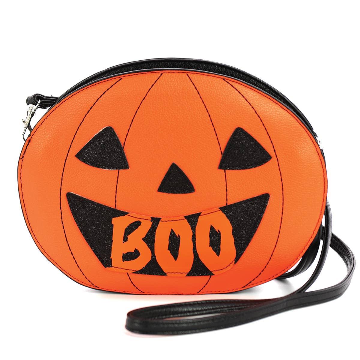 Double-Sided Spooky Jack-O-Lantern Bag