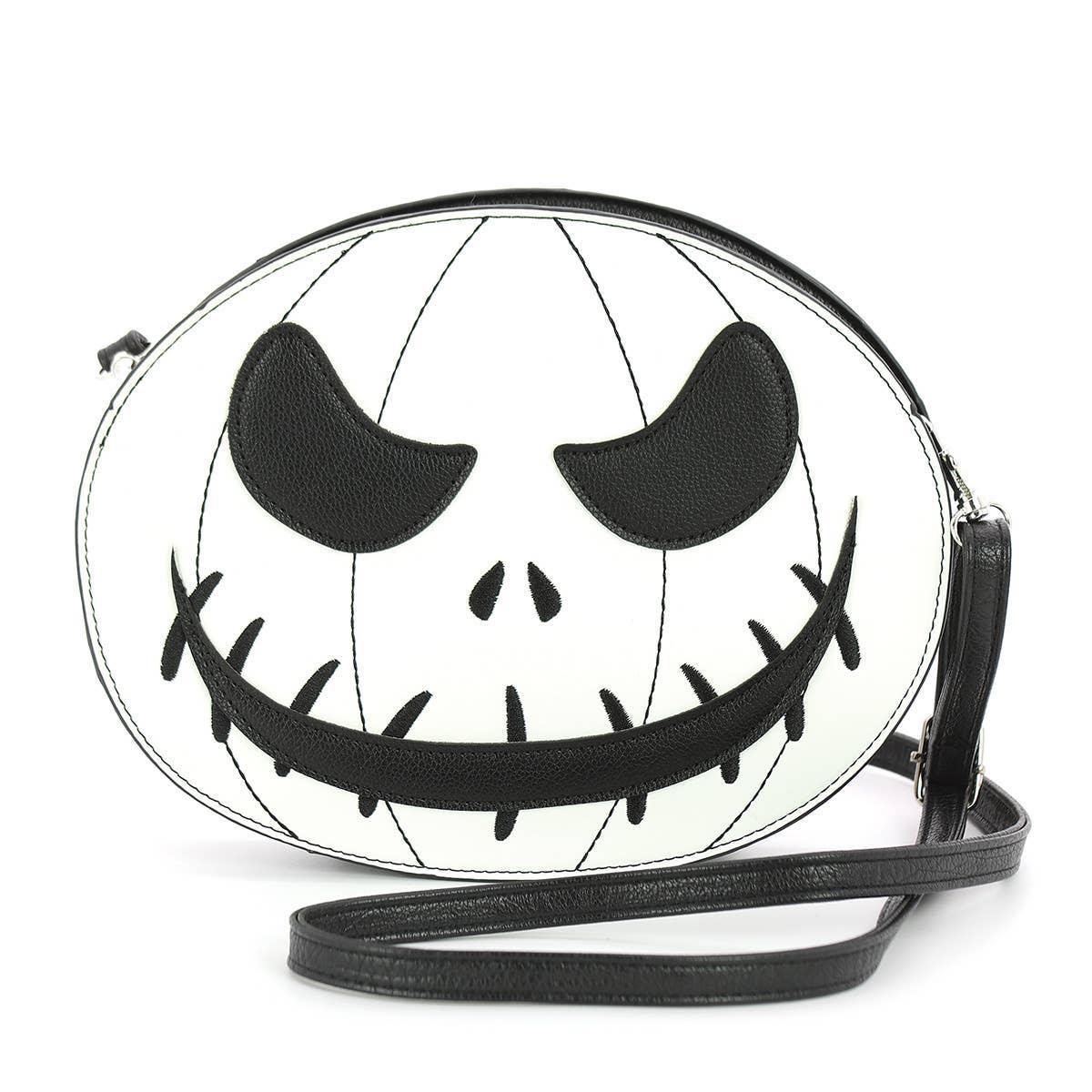 Glow in the Dark White Jack O Lantern Shoulder Bag - McCabe's Costumes