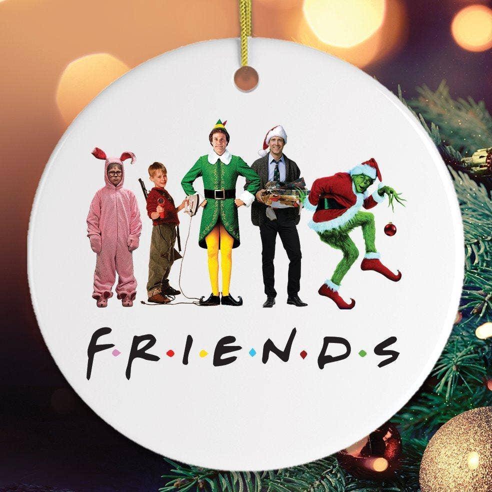 Christmas Movie Characters Friends Ornament: Circle - McCabe's Costumes